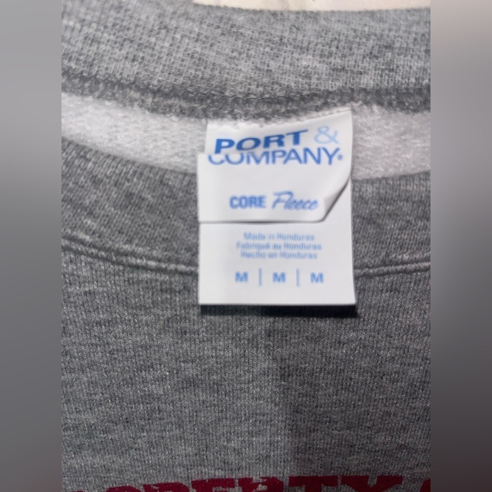 Property of Uranus University Sweatshirt Mens Medium Gray Crew Neck Sweater - Picture 4 of 5